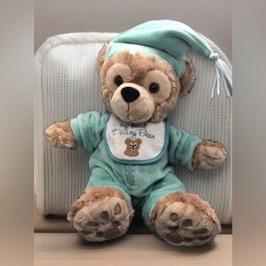 Disney “My First Disney Bear” Duffy 14” Teddy Bear Plush Mint Pajamas & Nightcap